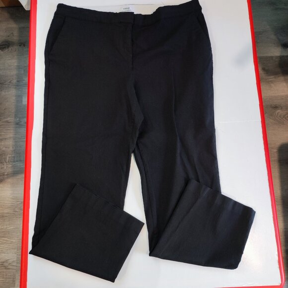 Izod golf active wear flat front pants black women's size 16 - Picture 1 of 12